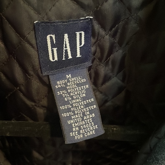 Gap Wool Button Down Jacket Unisex Size M - Picture 8 of 14